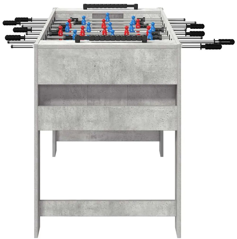 vidaXL Τραπέζι Φουτμπολ Σκυρόδεμα Γκρι 125 x 60,5 x 80 εκ.