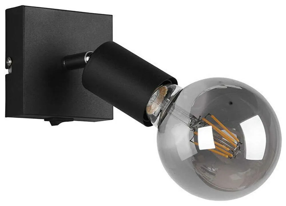 Φωτιστικό Οροφής - Σποτ Vannes R80181732 1xE27 10W 9x11cm Black Mat RL Lighting Metal