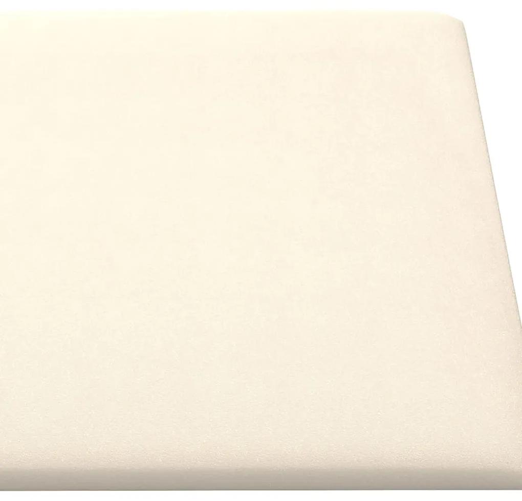 vidaXL Πάνελ Τοίχου 12 τεμ. Λευκό 60 x 30 εκ. 2,16 μ² Βελούδο