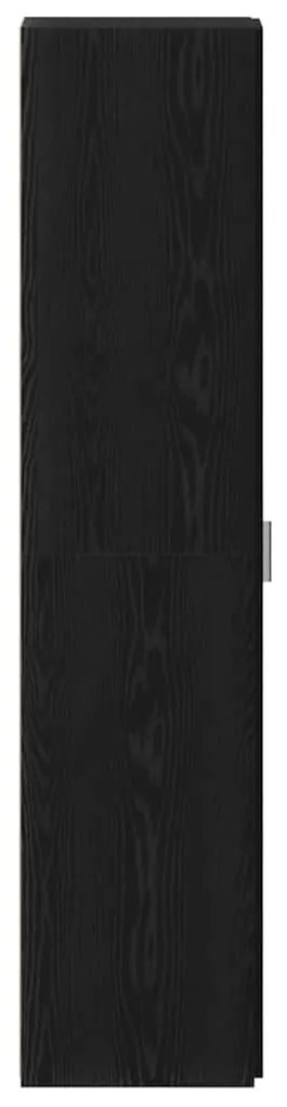 vidaXL Highboard Μαύρη δρυς 30 x 42.5 x 185 εκ Επεξεργασμένο ξύλο