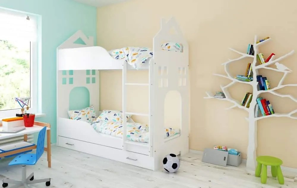 Παιδική Κουκέτα  με Συρτάρι  House II White  80x180cm  BC50020 BabyCute (Δώρο τα Στρώματα)