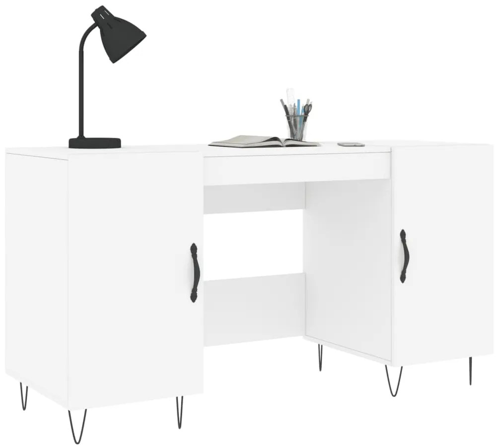 vidaXL Γραφείο Λευκό 140 x 50 x 75 εκ. από Επεξεργασμένο Ξύλο