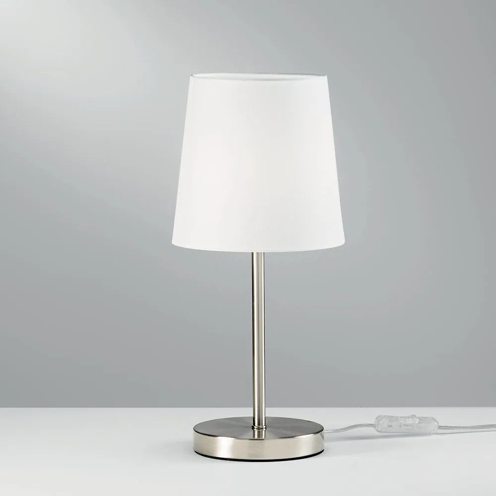 Επιτραπέζιο Φωτιστικό I-Sally-L-NIK E14 41,8x15cm Nickel Luce Ambiente Design