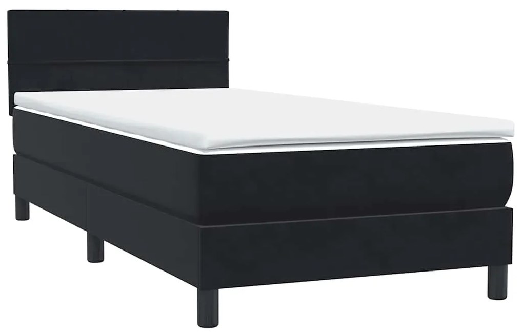 BOX SPRING ΚΡΕΒΑΤΙ ΜΕ ΣΤΡΩΜΑ ΜΑΥΡΟ 100X220 ΕΚ. ΒΕΛΟΥΔΙΝΟ 3316247