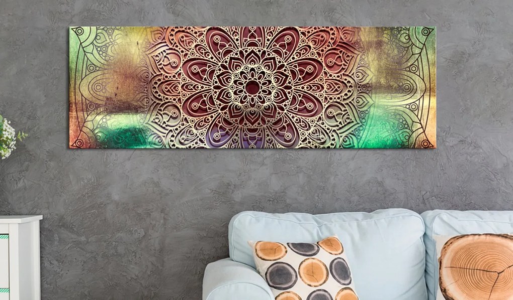 Πίνακας - Colourful Mandala 120x40