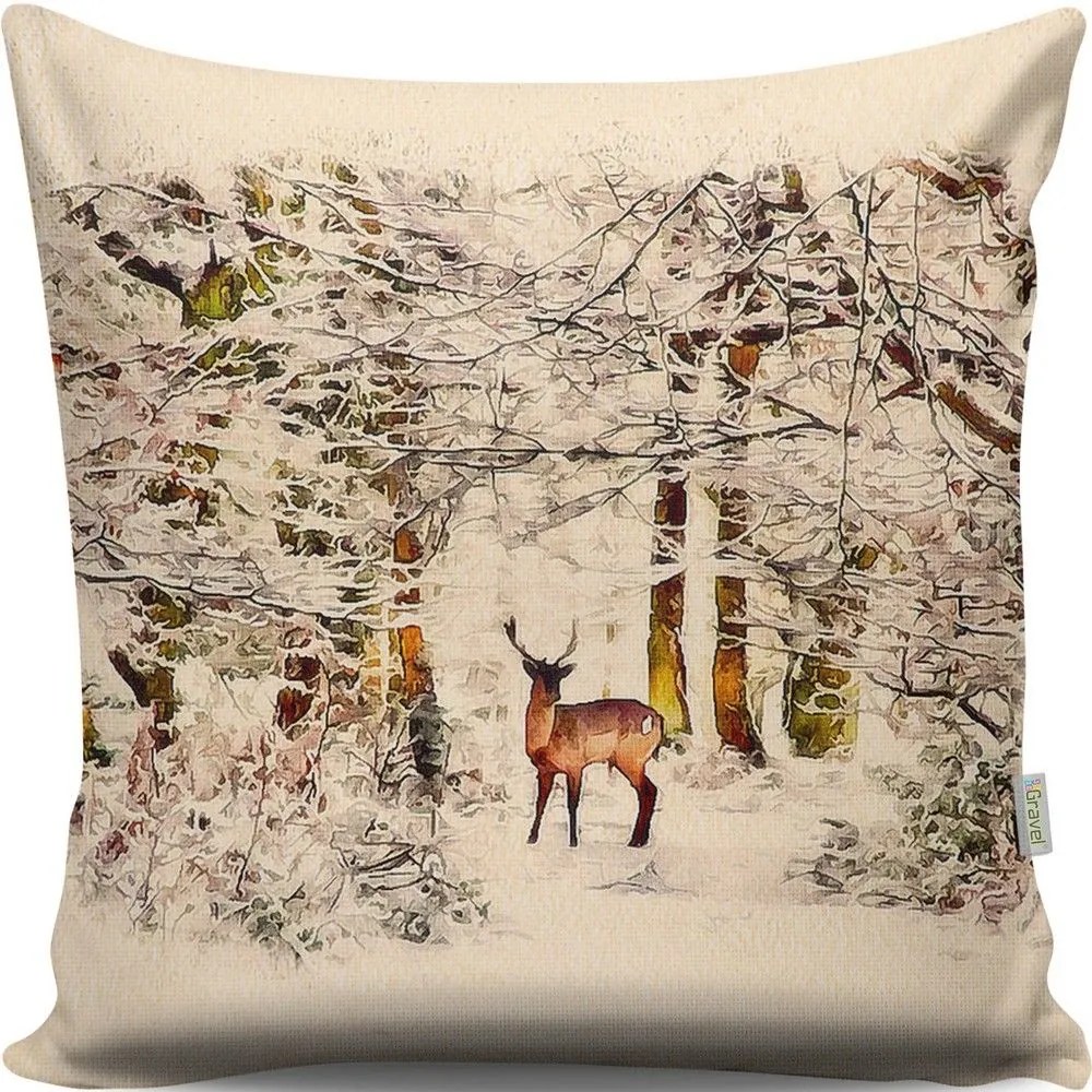 Μαξιλάρι Διακοσμητικό (Με Γέμιση) A13043 Beige Aberto Design 43X43 Cotton-Polyester