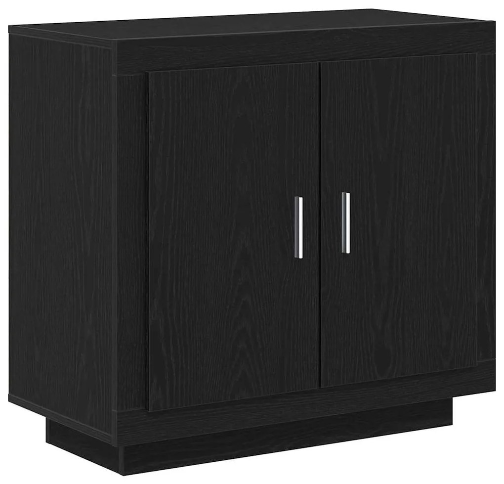 vidaXL Πλαϊνό γραφείο Μαύρο 80 x 40 x 75 εκ. Επεξεργασμένο ξύλο