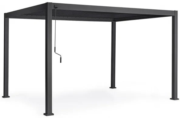 Κιόσκι Ocean Μεταλλικό Μαύρο 400x300x250 εκ. - Μαύρο