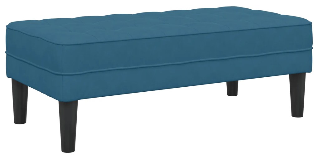 vidaXL Πάγκος Μπλε 113x57x39 εκ. Βελούδο
