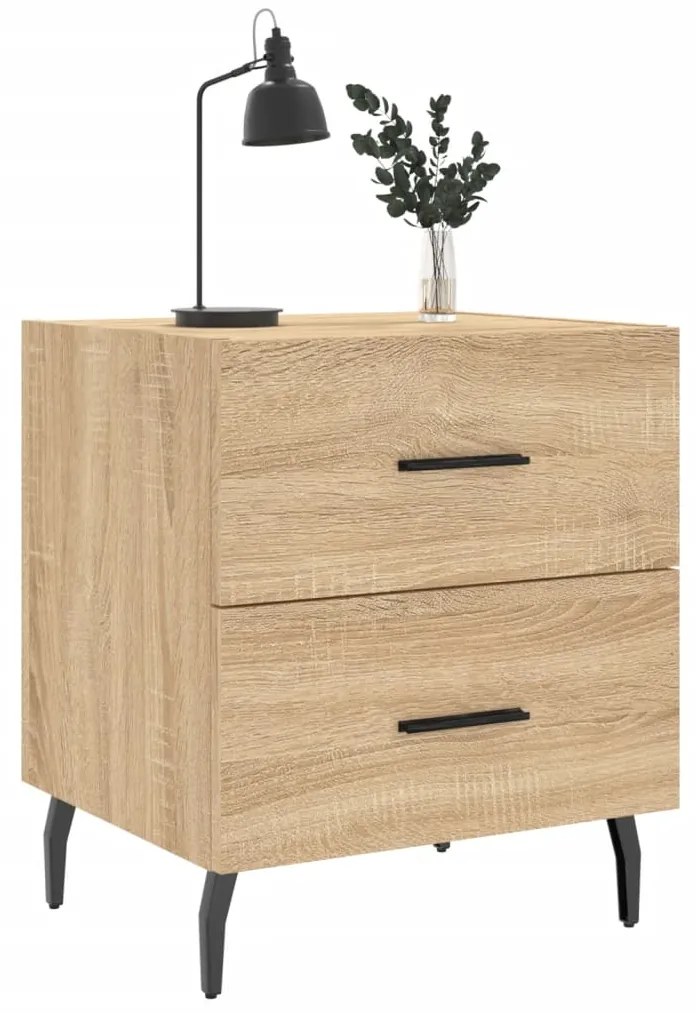 vidaXL Κομοδίνο Sonoma Δρυς 40 x 35 x 47,5 εκ. από Επεξεργασμένο Ξύλο