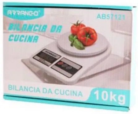 Ψηφιακή ζυγαριά κουζίνας 10kg Arrango AB57121