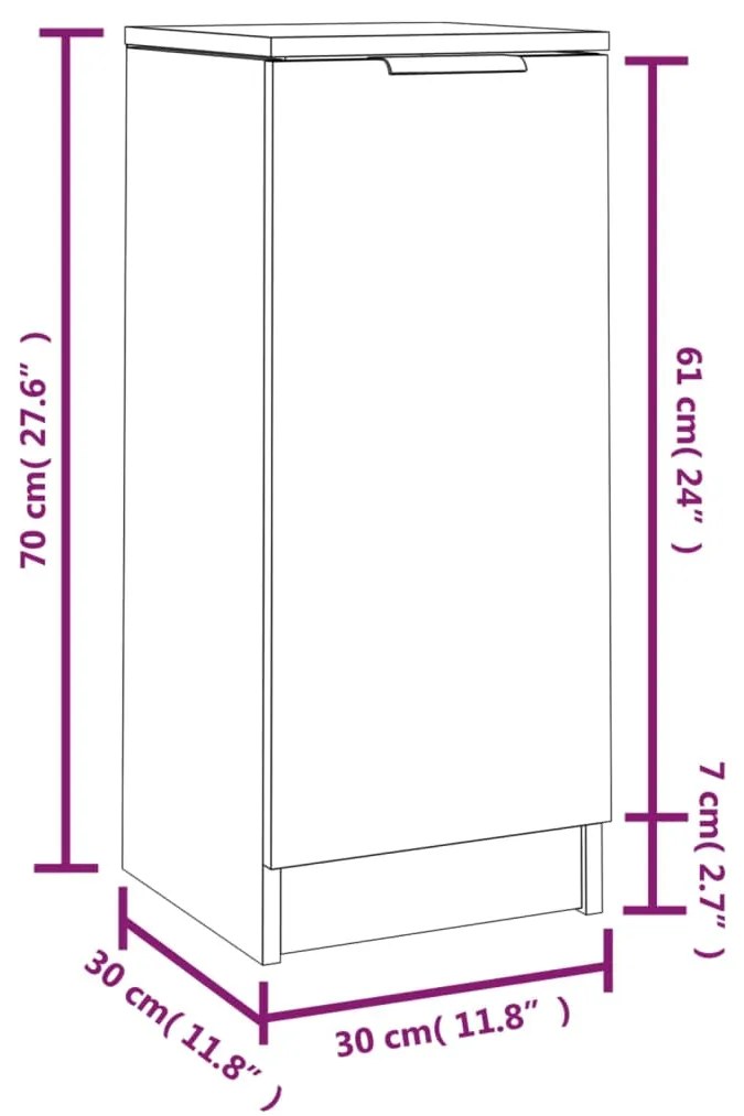 ΝΤΟΥΛΑΠΙΑ 2 ΤΕΜ. ΓΚΡΙ SONOMA 30X30X70 ΕΚ. ΕΠΕΞΕΡΓΑΣΜΕΝΟ ΞΥΛΟ 817009