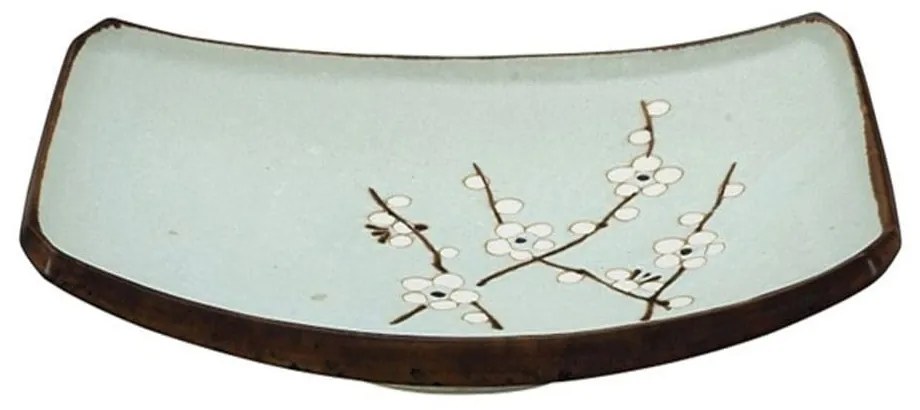 Πιάτο Ορθογώνιο Soshum Matte 7018 18,5x12,5cm Light Blue Tokyo Design Porcelain