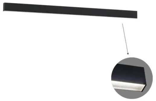 Γραμμικό Τοίχου L1700 4000K Μαύρο Microprismatic Ciba 3916-02170-4-B-M-N Viokef 3916-02170-4-B-M-N Μαύρο