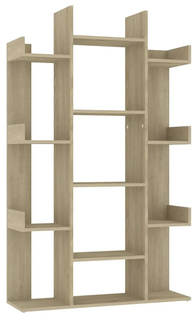 vidaXL Βιβλιοθήκη Sonoma Δρυς 86 x 25,5 x 140 εκ. από Επεξ. Ξύλο