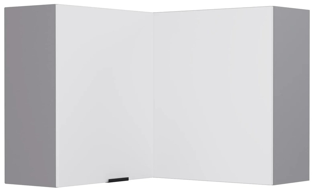 Craft Πάνω Ντουλάπι Γωνιακό Λευκό 60-60x30x72cm