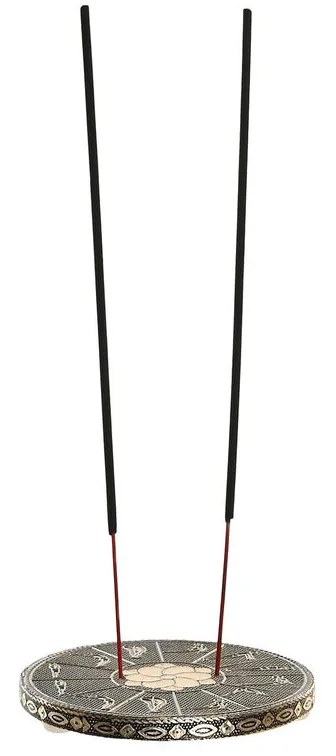 Καυστήρας αρωμάτων DKD Home Decor Ξύλο Αλουμίνιο Ινδός 10 x 10 x 1 cm Θυμίαμα