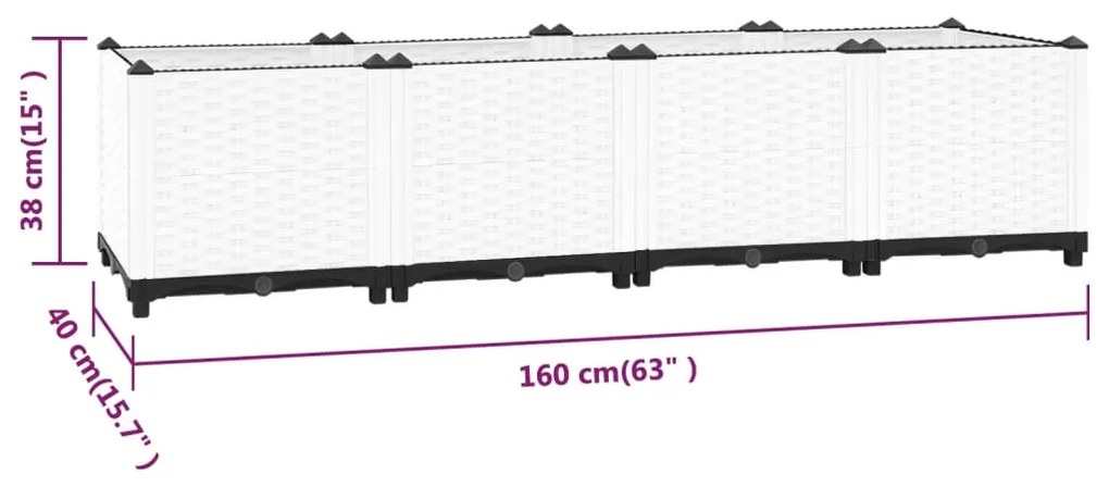 ΖΑΡΝΤΙΝΙΕΡΑ 160 X 40 X 38 ΕΚ. ΑΠΟ ΠΟΛΥΠΡΟΠΥΛΕΝΙΟ 153311