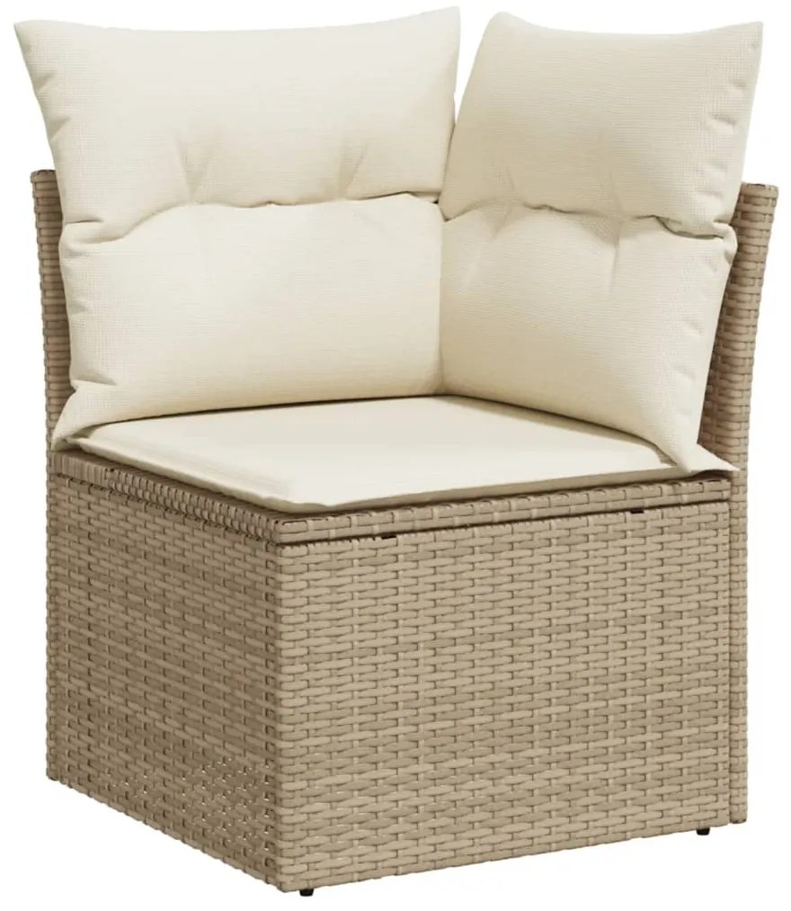 vidaXL Σαλόνι Κήπου Σετ 8 τεμ. Μπεζ Συνθετικό Ρατάν με Μαξιλάρια