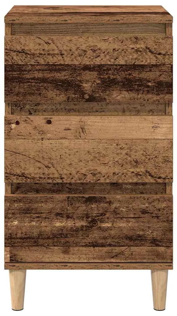 vidaXL Κομοδίνο Παλιό ξύλο 40 x 35 x 70 εκ. Επεξεργασμένο ξύλο