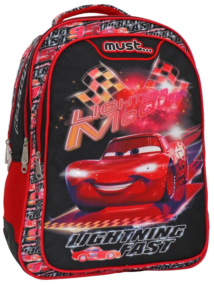 Σχολική Τσάντα Δημοτικού (33x16x45) Must Cars Lighting Fast 563363