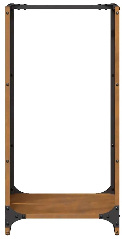 vidaXL Ράφι για καυσόξυλα 40x30x80 cm Ατσάλι σκληρυθέν στον αέρα