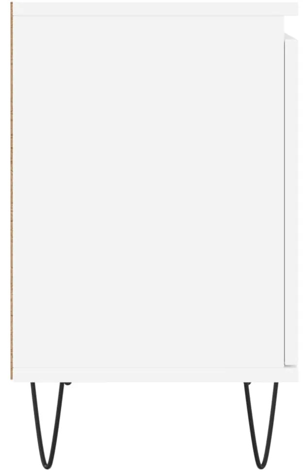 vidaXL Κομοδίνα 2 τεμ. Λευκά 40 x 30 x 50 εκ. από Επεξεργασμένο Ξύλο