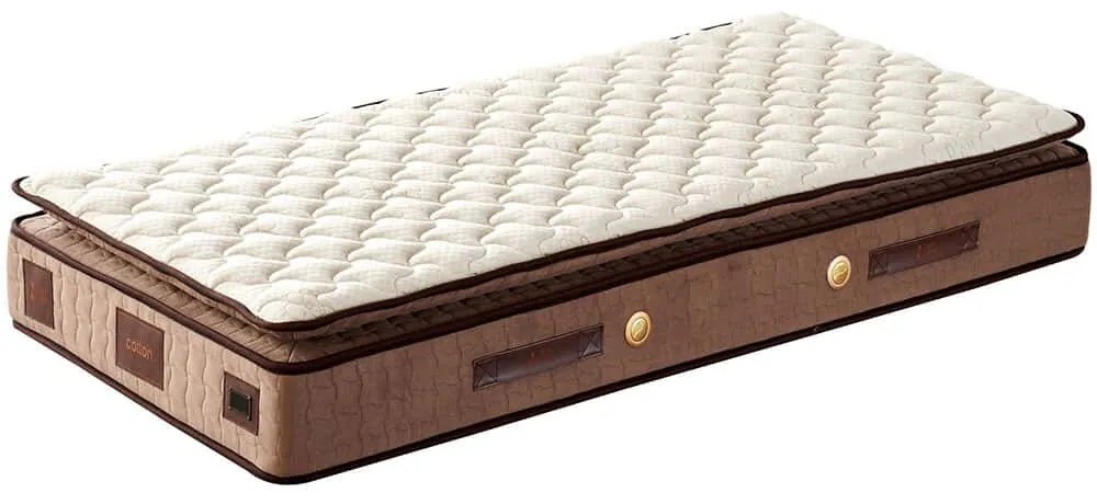 Στρώμα W Cotton Orthopedic 480NRN1338 90x200cm Multi Spring White-Brown Single
