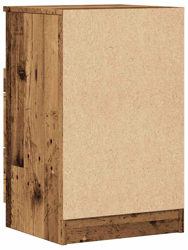 vidaXL Κομοδίνο Όψη Παλαιού Ξύλου 40x36x65 εκ. από Επεξ. Ξύλο
