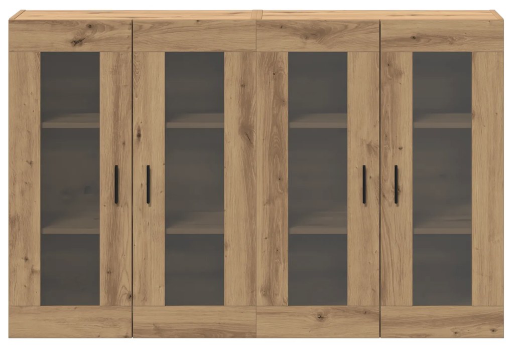 vidaXL Τοίχου Ντουλάπια 2 τεμ Artisan Δρυός 69.5x34x90 εκ Υλικά Κατασκευής