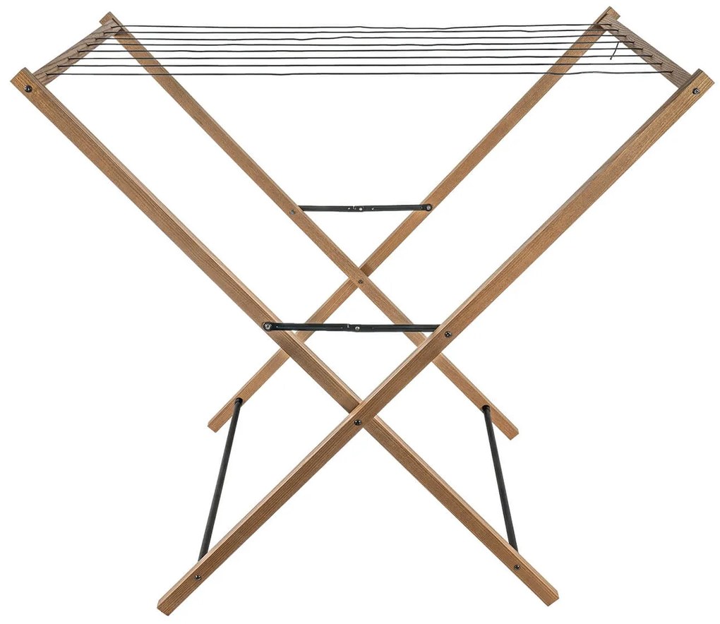 Πτυσσόμενη Απλώστρα ρούχων Aurora Line Sepio από ξύλο, με συνολική επιφάνεια απλώματος 7.08m και διαστάσεις 62.5x95x91.5cm