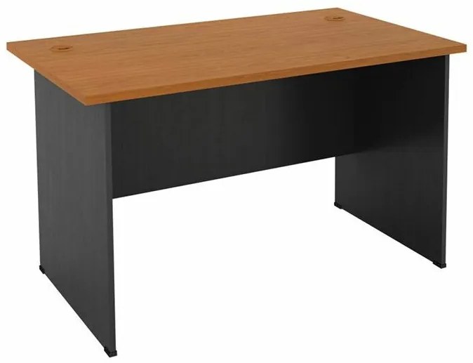 Τραπέζι γραφείου Mesa 121, 74x120x70cm, Σκούρο γκρι, Κερασί | Epipla1.gr