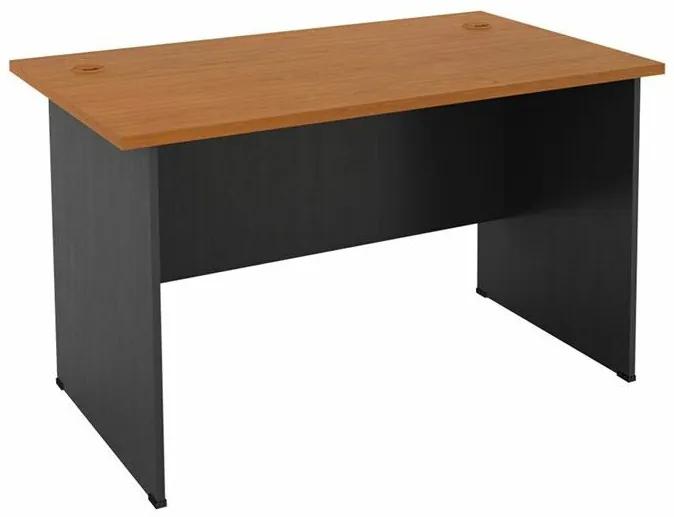 Τραπέζι γραφείου Mesa 121, 74x120x70cm, Σκούρο γκρι, Κερασί | Epipla1.gr