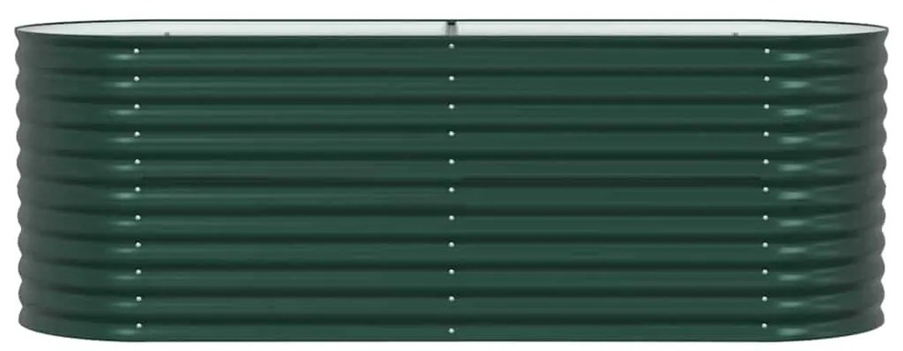 vidaXL Υπερυψωμένη Ζαρντινιέρα Πράσινο 240 x 80 x 81 cm Ατσάλι