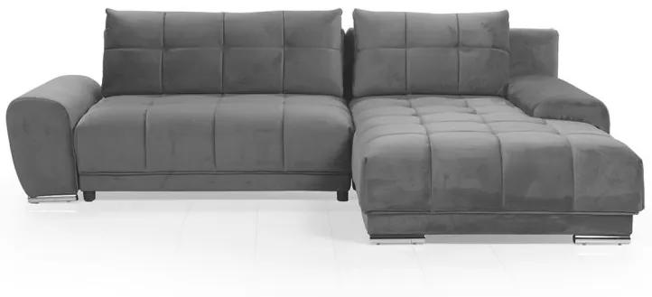 Γωνιακός καναπές κρεβάτι Jacks με αποθηκευτικό χώρο, σκούρο γκρι 273x191x83cm δεξιά γωνία – CHO-TED-001