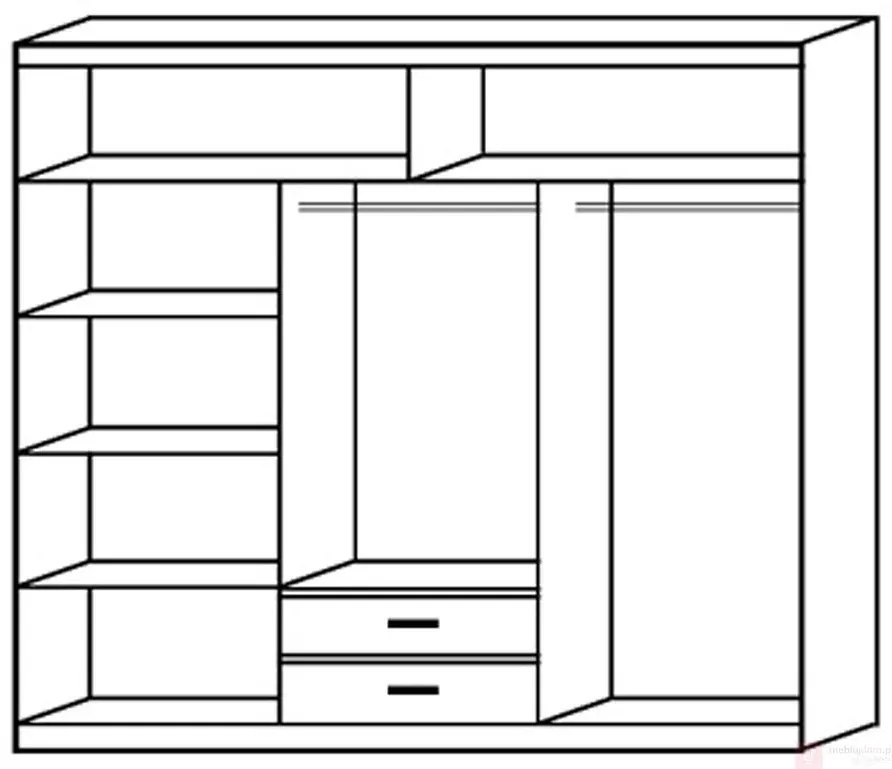 Ντουλάπα Zaist plus συρόμενη-Mauro