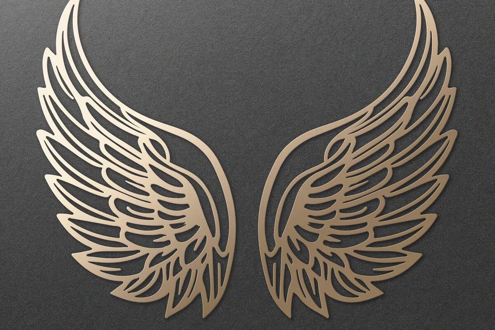 Σετ των 3 Intra απο ξύλο plywood 3mm-4mm πάχος κοπής χαρτιού με λέιζερ Angel Wings Δίασταση 7x7 cm INTRAFABR-115249525