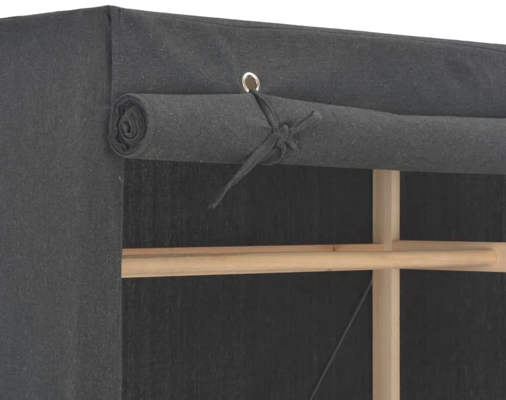 vidaXL Ντουλάπα Γκρι 79 x 40 x 170 εκ. Υφασμάτινη