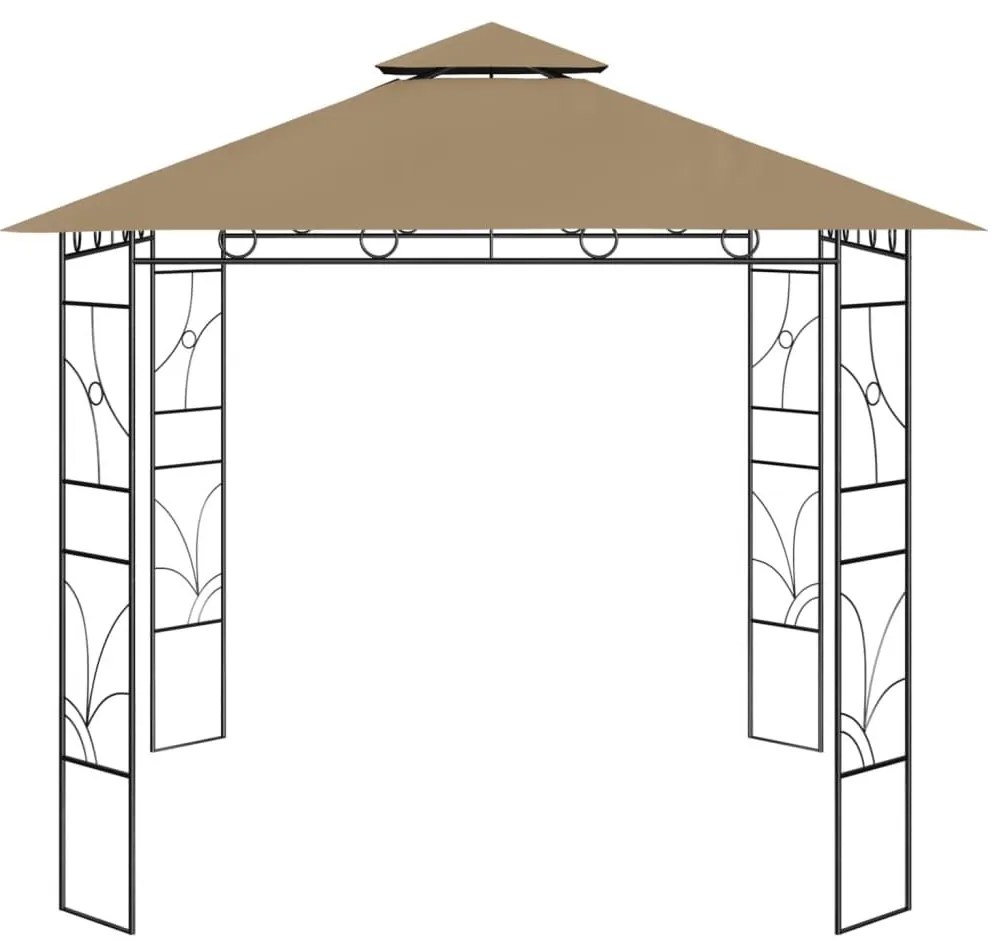 Κιόσκι Taupe 3 x 3 x 2,7 μ. 160 γρ./μ² - Μπεζ-Γκρι