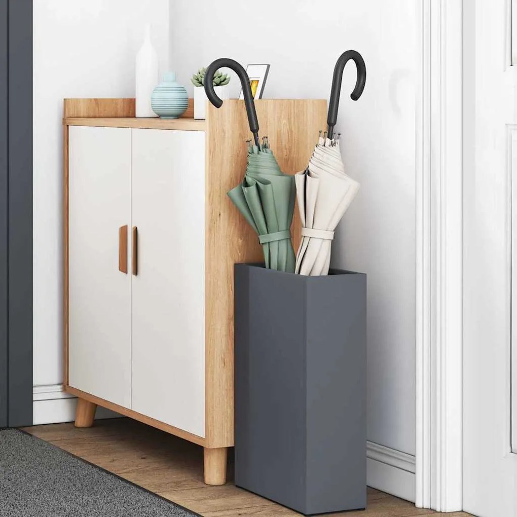 vidaXL Σχέδιο & βάση αποθήκευσης Ανθρακί 28 x 12 x 41 εκ Ατσάλι