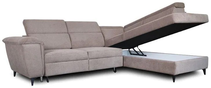 Γωνιακός Καναπές Alessia FL066 Fylliana Δεξιά Γωνία Μπέζ 284x216x100 εκ. 284x216x100 εκ.