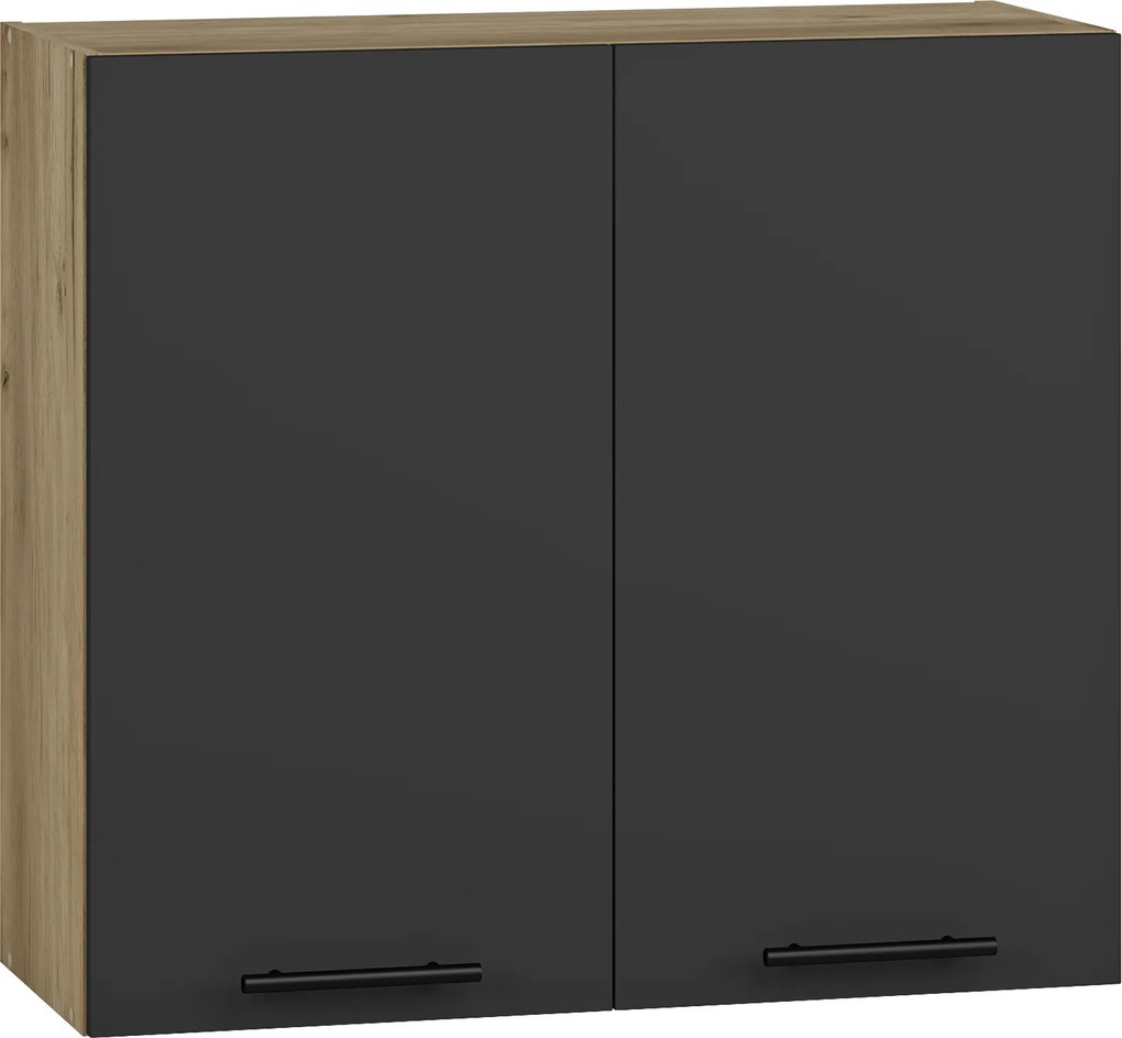 VENTO G-80/72 top cabinet, color: craft oak/antracite DIOMMI V-UA-VENTO-G-80/72-ANTRACYT