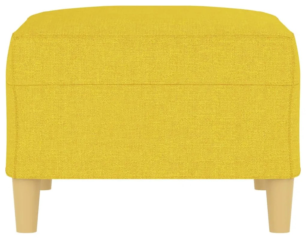 vidaXL Υποπόδιο Ανοιχτό Κίτρινο 70 x 55 x 41 εκ. Υφασμάτινο