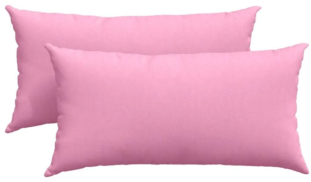 vidaXL Μαξιλάρι Καναπέ 2 pcs Ροζ 80 x 40 cm ύφασμα