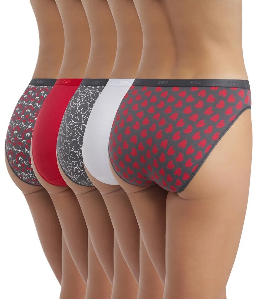 Σετ 5 σλιπ, Les Pockets Coton