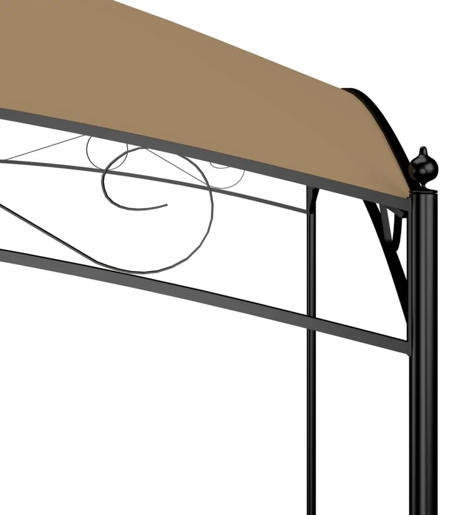 vidaXL Κιόσκι Taupe 3 x 4 x 2,65 μ. 180 γρ./μ²
