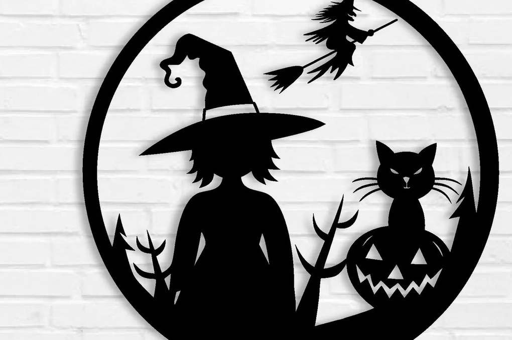 Intra απο ξύλο plywood  Χρώμα wenge 3mm-4mm πάχος - με λέιζερ ού τοίχου Halloween Δίασταση 40x50 cm INTRAFABR-67331720