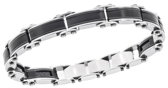 Βραχιόλι Senza Men&#039;s Steel Double Face