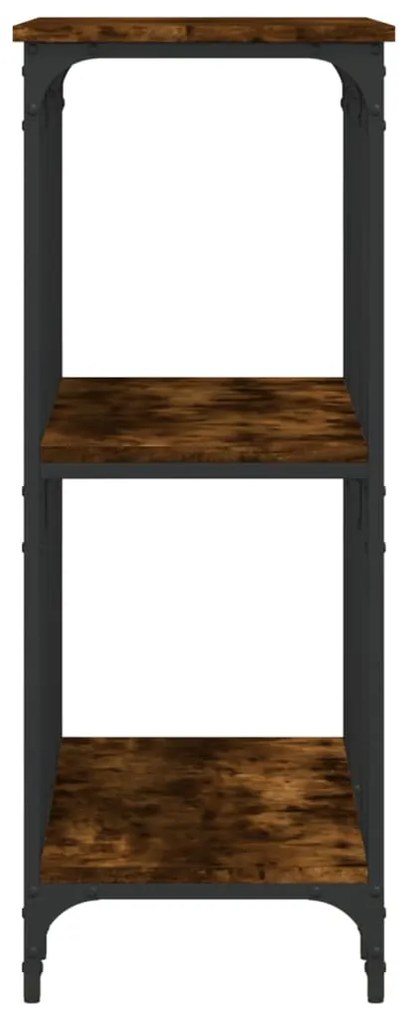 vidaXL Τραπέζι Κονσόλα Καπνιστή Δρυς 102x35x90 εκ. Επεξεργασμένο Ξύλο