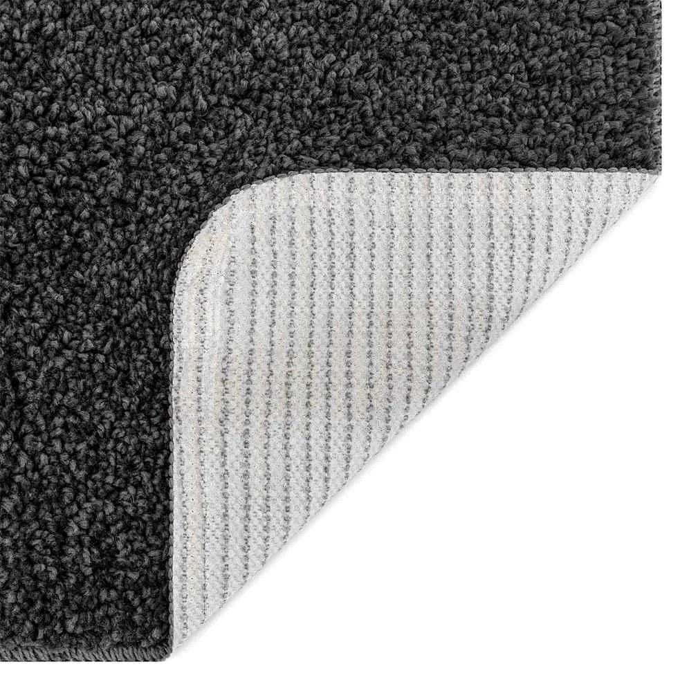 vidaXL Αντιολισθητικό μαξιλάρι μπάνιου Σκούρο Γκρι 70 x 120 cm PP